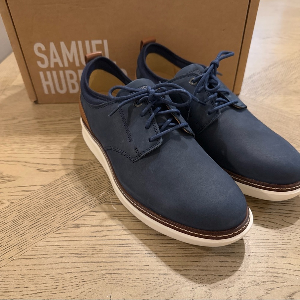 Samuel Hubbard Men's "Rafael" Hybrid Lace Up Navy Nubuck 9.5M